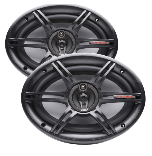 Crunch CS693 6X9" Speakers, 3-Way, 400W Max