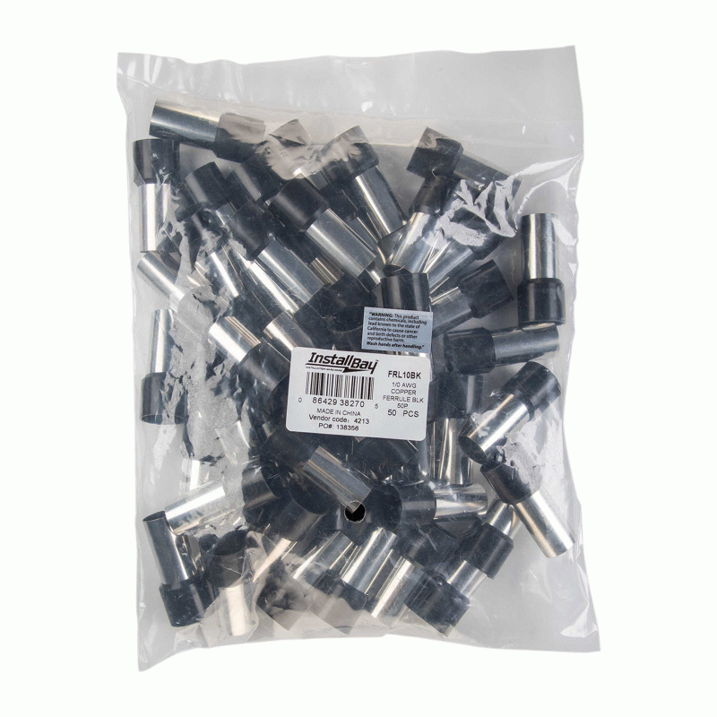Metra FRL10 1/0 Gauge Ferrules - Red or Black