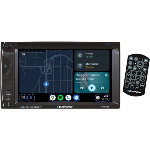 Blaupunkt MIAMI650 6.2″ Double-Din Receiver with CD/DVD and Mirror Link