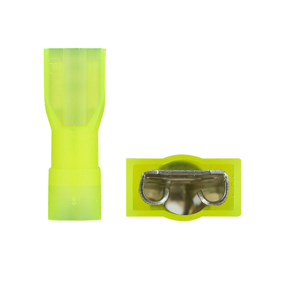 DBLink YIQDF250N Nylon Fully Insulated Female Quick Disconnects 12/10 Gauge Yellow