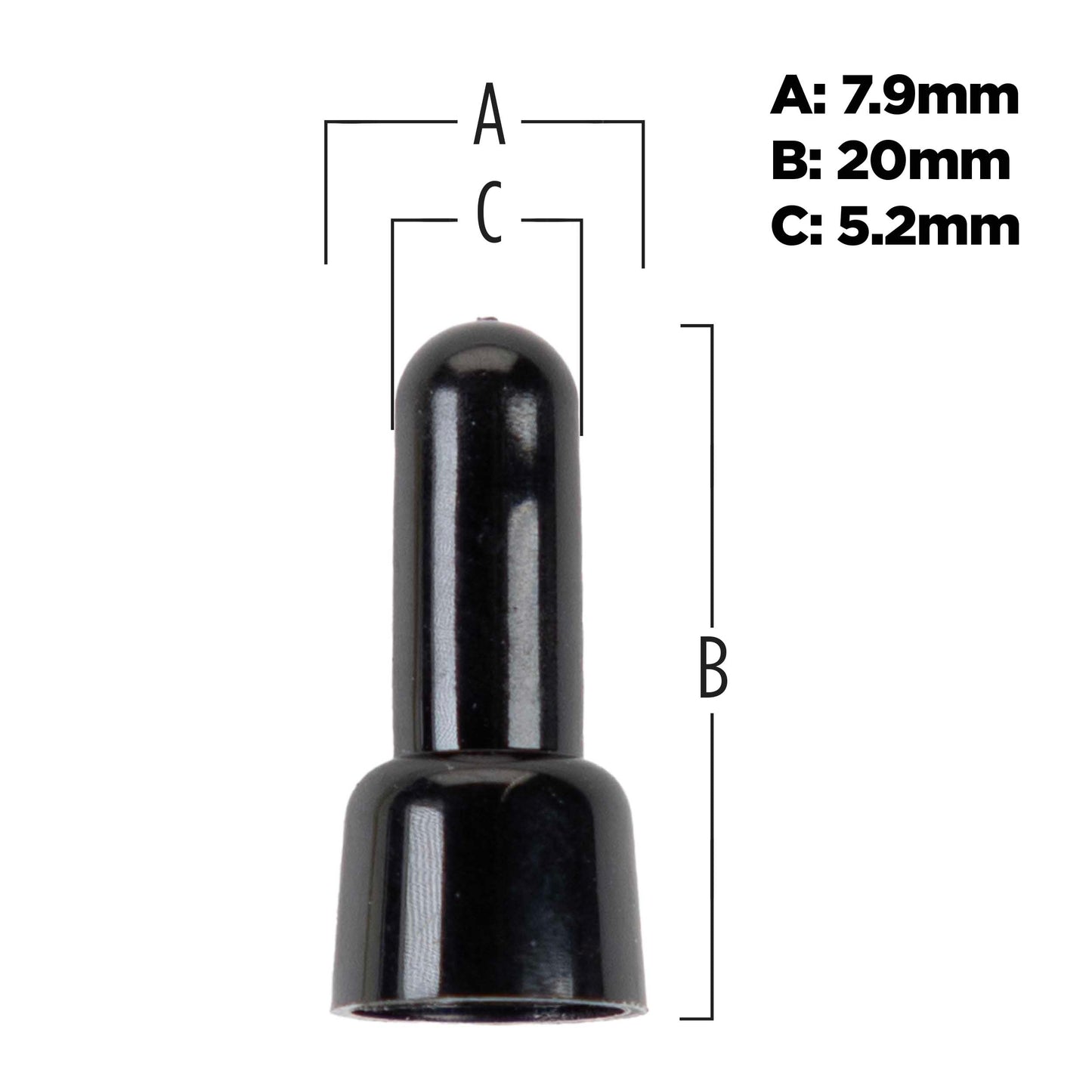 Metra CCLB1614 100 Pack of Long Neck Black Crimp Caps 16/14 Gauge