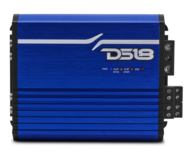 DS18 FRP-1.2K4 Class D Full Range 1200W RMS 4-channel Amplifier