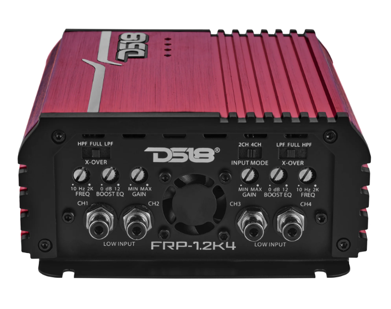 DS18 FRP-1.2K4 Class D Full Range 1200W RMS 4-channel Amplifier