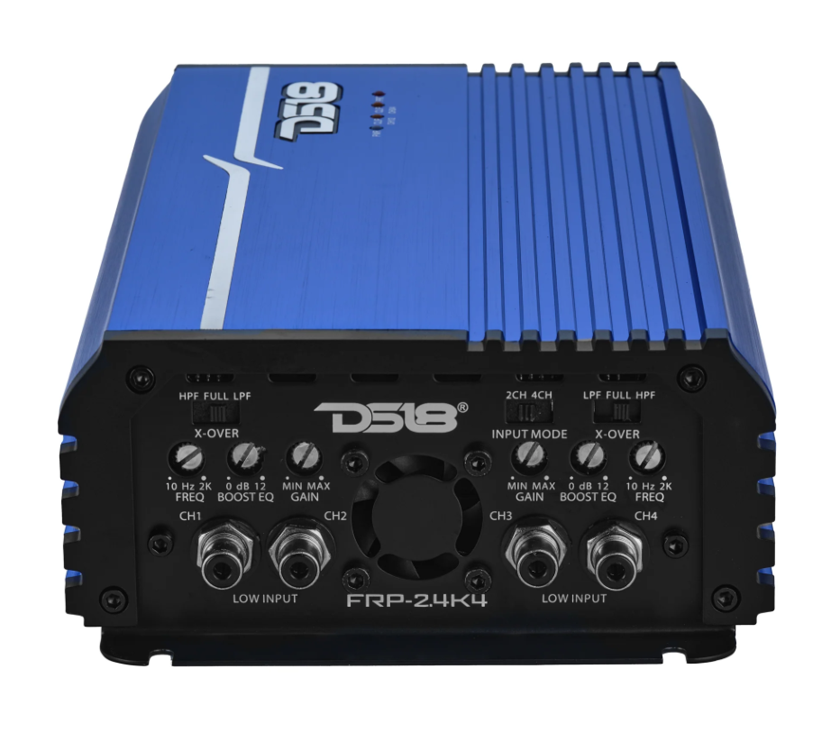 DS18 FRP-2.4K4 Class D Full Range 2400W RMS 4-channel Amplifier