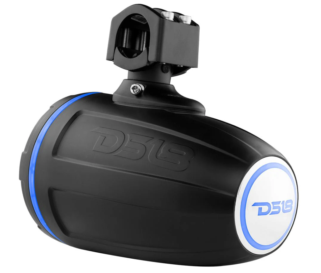 DS18 NXL-XDT/BK Marine/Powersports 7" Driver Tower with RGB LED lights