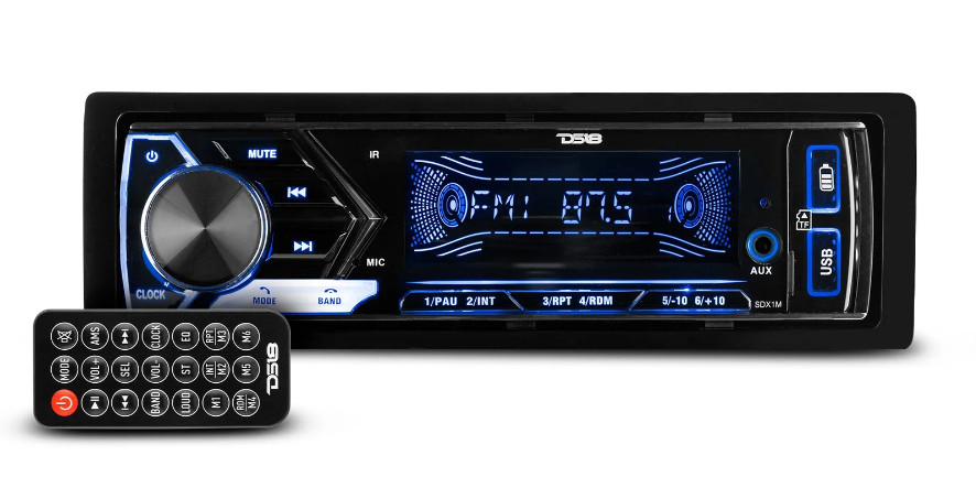 DS18 SDX1 Single-Din Mechless Radio with Bluetooth