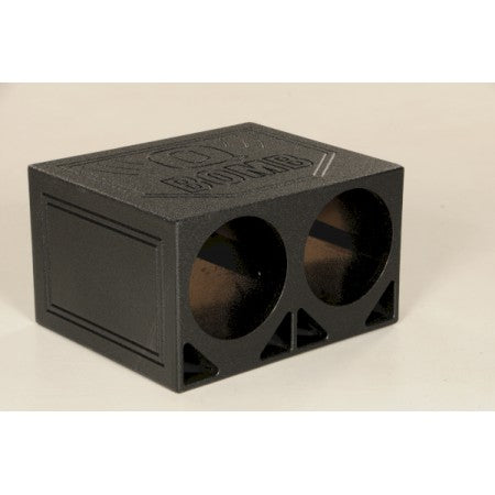 Qpower QBOMB10TB Spray-lined 2hole 10" Triangle Ported