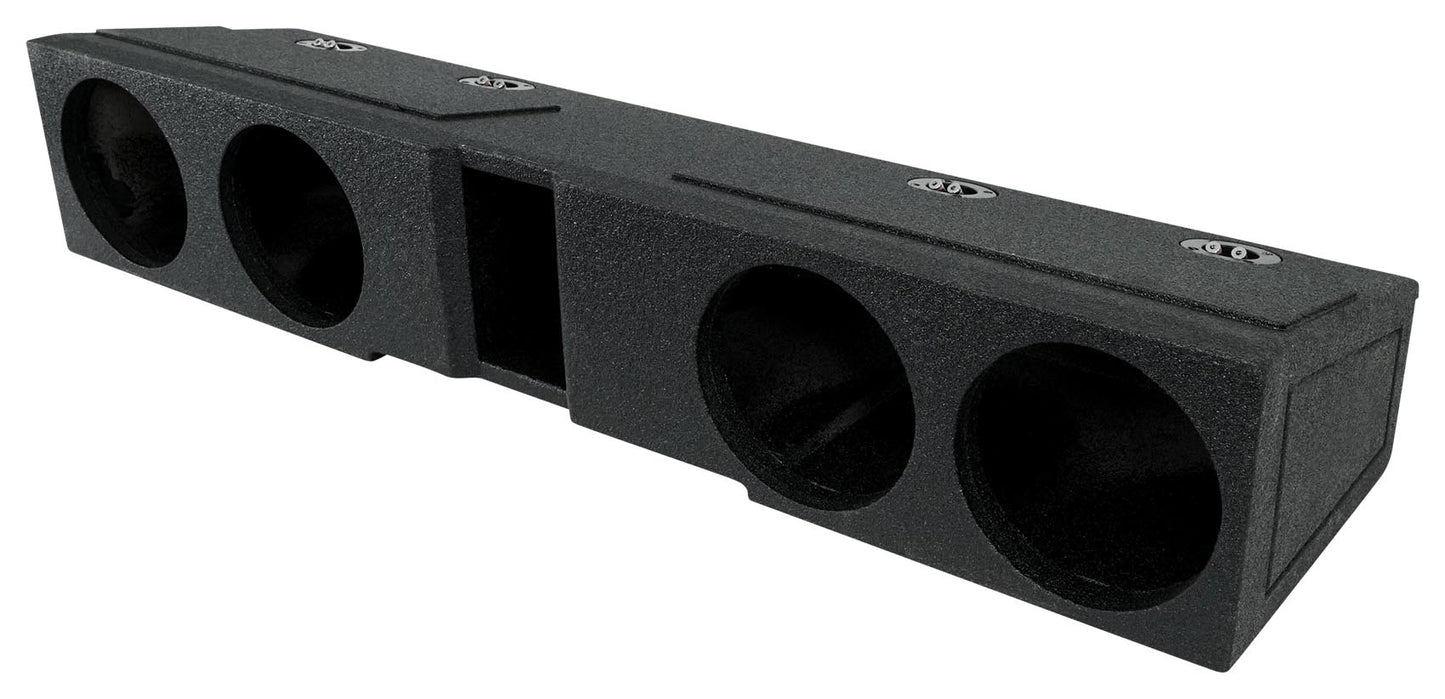 QPower QBGMCFF07408 Spray-Lined Quad 8" Box for 2007-Up Chevy GMC Crew Cab