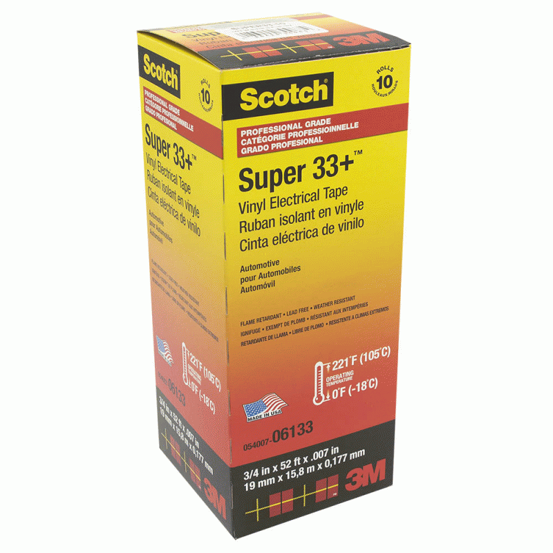 3M SUPER33+ Premium Electrical Tape Bulk Pack or Individual