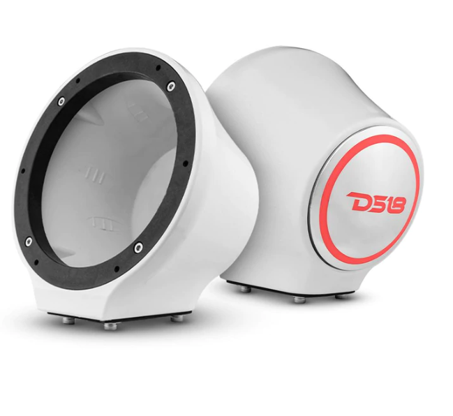 DS18 ENJS8 Universal Flat Mount 8" Speaker Pods with RGB Lights Mul