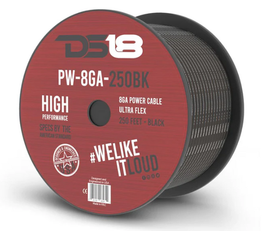 DS18 PW-8GA-250 8 Gauge Power Wire 250 ft