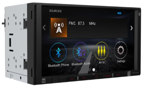 Dual DCPA706 7" Double-Din Radio, Mechless, Apple Carplay, Android Auto
