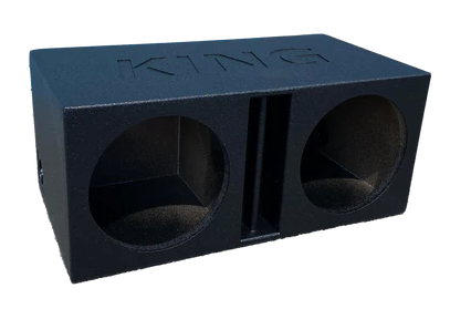 King Boxes AK-12DVL Spray-Lined Dual Vented 12" Subwoofer Box