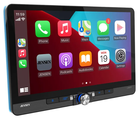Jensen CAR1215 11.6″ Receiver with Wireless Apple CarPlay and Android Auto, Maestro