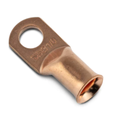 DS18 CCL 0 Gauge Copper Ring Terminals - 10 pack