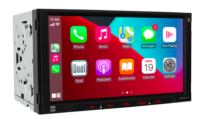 Dual DCPA701-4 7" Double-Din Radio, Mechless, Apple Carplay, Android Auto