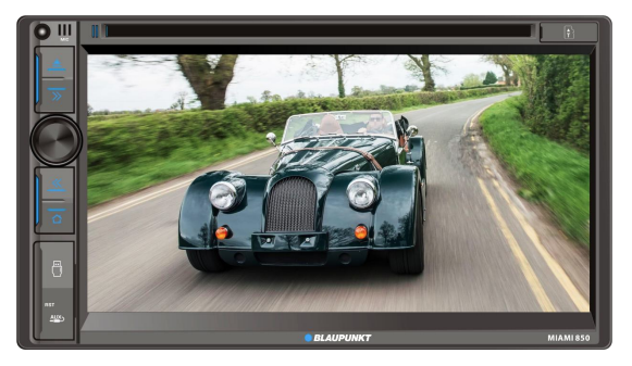 Blaupunkt MIAMI850 6.9″ Double-Din Receiver with CD/DVD and Mirror Link