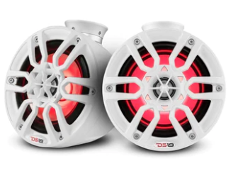 DS18 NXL-PS6 Slim Loaded Marine Pods with 6.5" Speakers and LED Lights