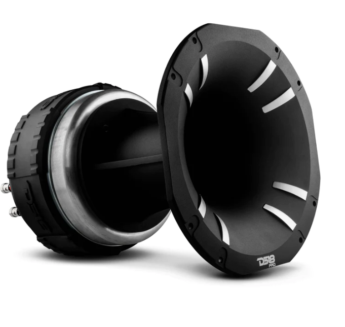 DS18 PRO-DKH4 Competition 3" Bolt On Throat Compression Driver with 4" Titanium VC and Horn 1000 Watts