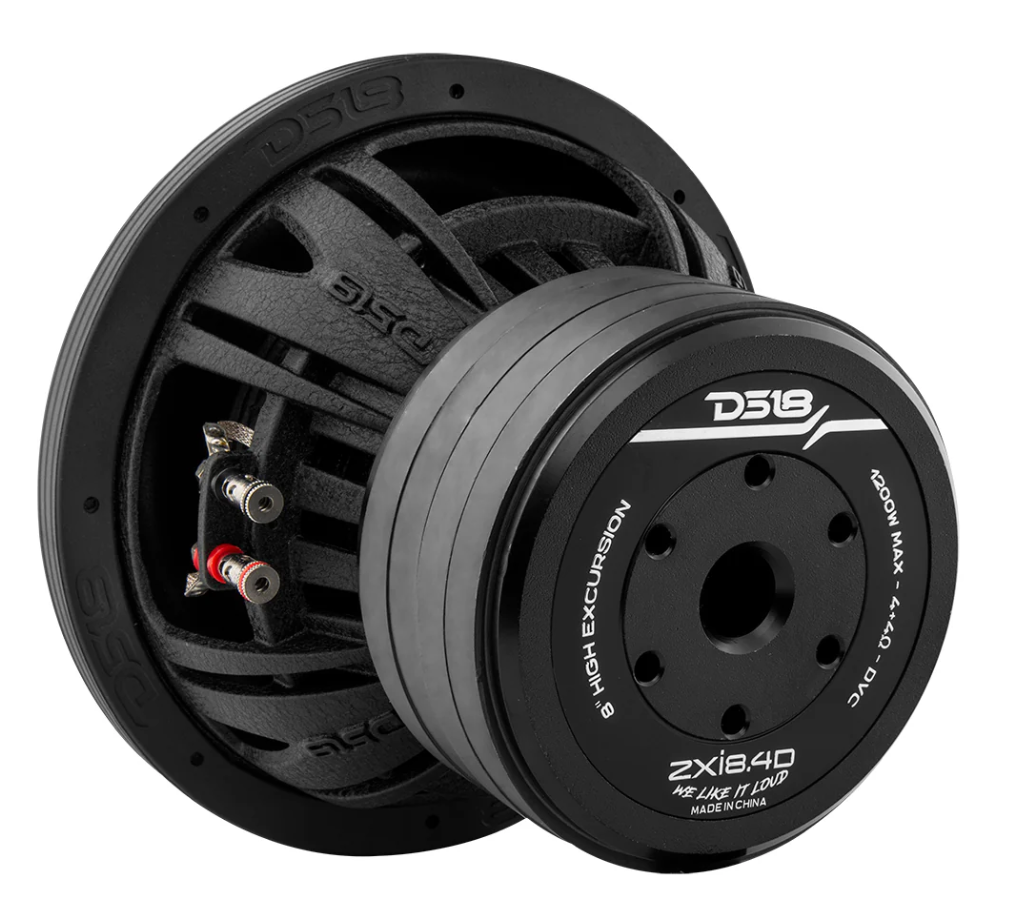 DS18 ZXI8 - 8" High Excursion Subwoofer 1200W Max - 2 or 4 Ohm