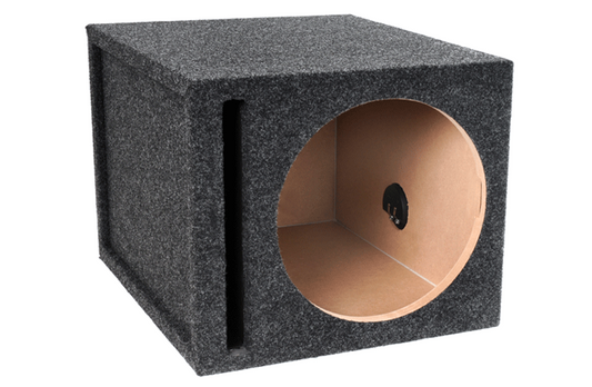 Atrend 15SQV 15" Single Vented Carpeted Subwoofer Box