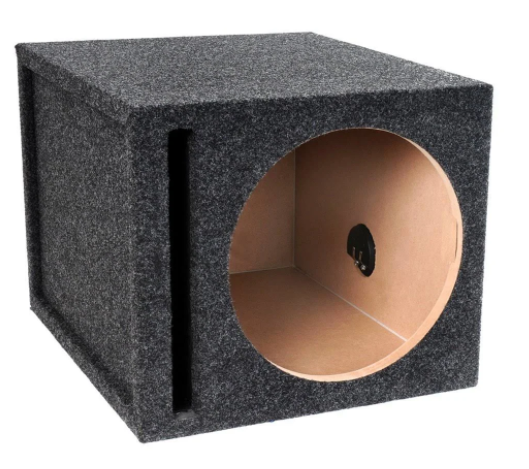 Atrend 12SQV 12" Single Vented Carpeted Subwoofer Box