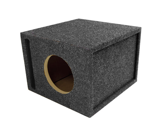 Atrend 8SQV 8" Single Vented Carpeted Subwoofer Box