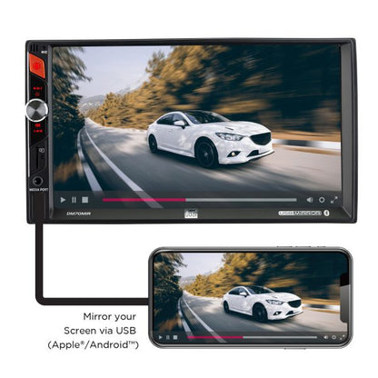 Dual DM70MIR Double-Din Receiver with USB Mirroring
