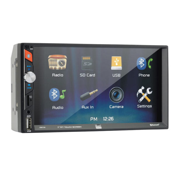 Dual DM720 Double-Din Mechless Receiver with Bluetooth