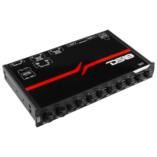 DS18 EQX7 7 Band Equalizer with High Level Input and Auto Turn On