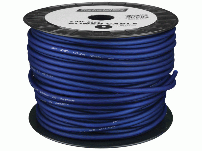 Install Bay IBPC04BLUE-125 4 Gauge Power Cable 125 ft