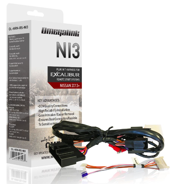 Omega OL-HRN-RS- Vehicle Specific T-Harnesses for Remote Start/Security Systems