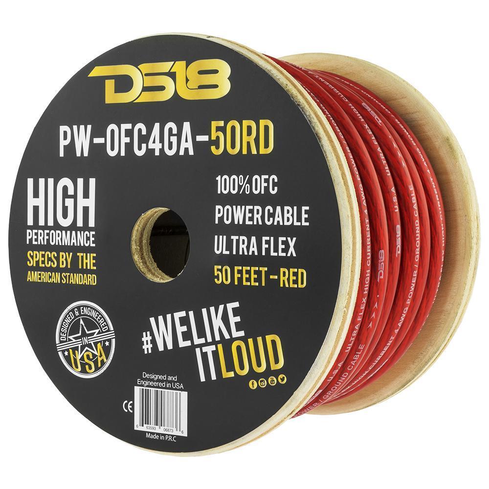 DS18 PW-OFC4GA 4 Gauge 100% OFC Power / Ground Cable