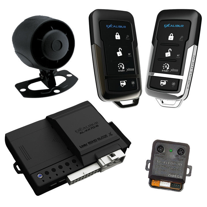 Omega Excalibur AL1670B 1-Way Remote Start, Security, and Keyless Entry