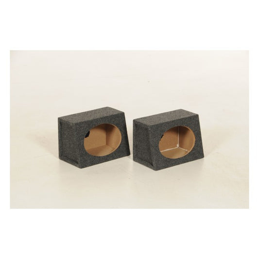 QPower TW 6X9 Pair of Single 6x9 Boxes Slanted Front