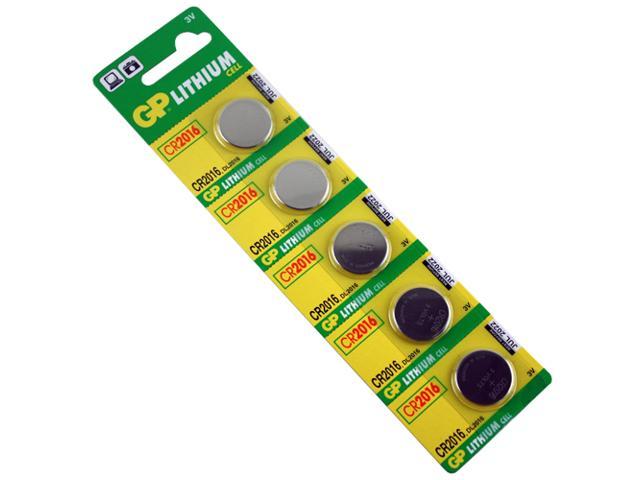 Button Cell Batteries 5-Pack, Choose Size