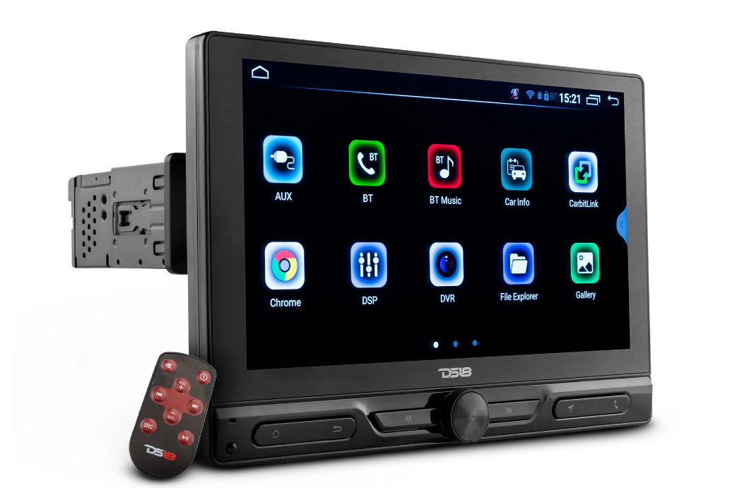 DS18 DDX10.5ADX Single-Din Radio with 10.5" Display, GPS, Screen Mirroring