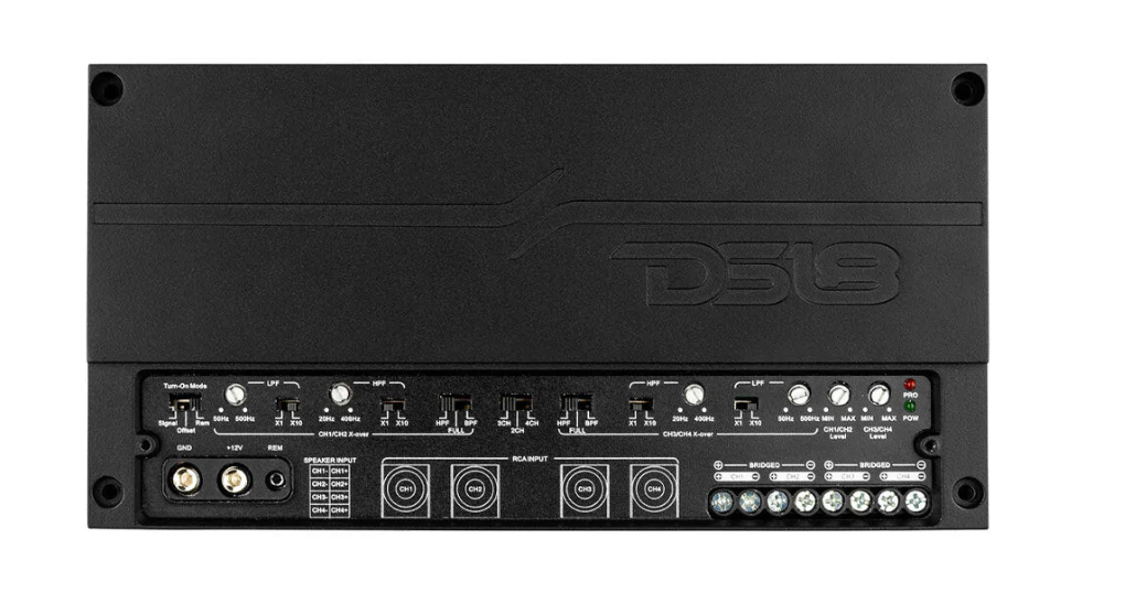 DS18 DX4 4-Channel Compact Full Range 3000W Amplifier