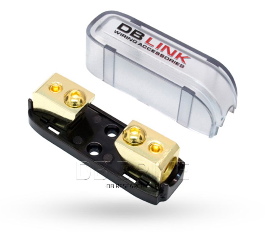DBLink NMANLFH2X 4/8 Ga Nickel Mini ANL Fuse Holder